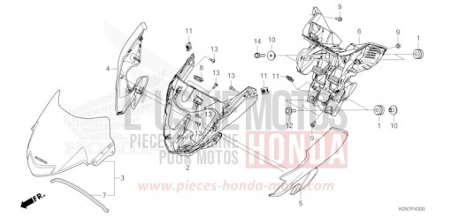 CAPOT AVANT CBF125MM de 2021